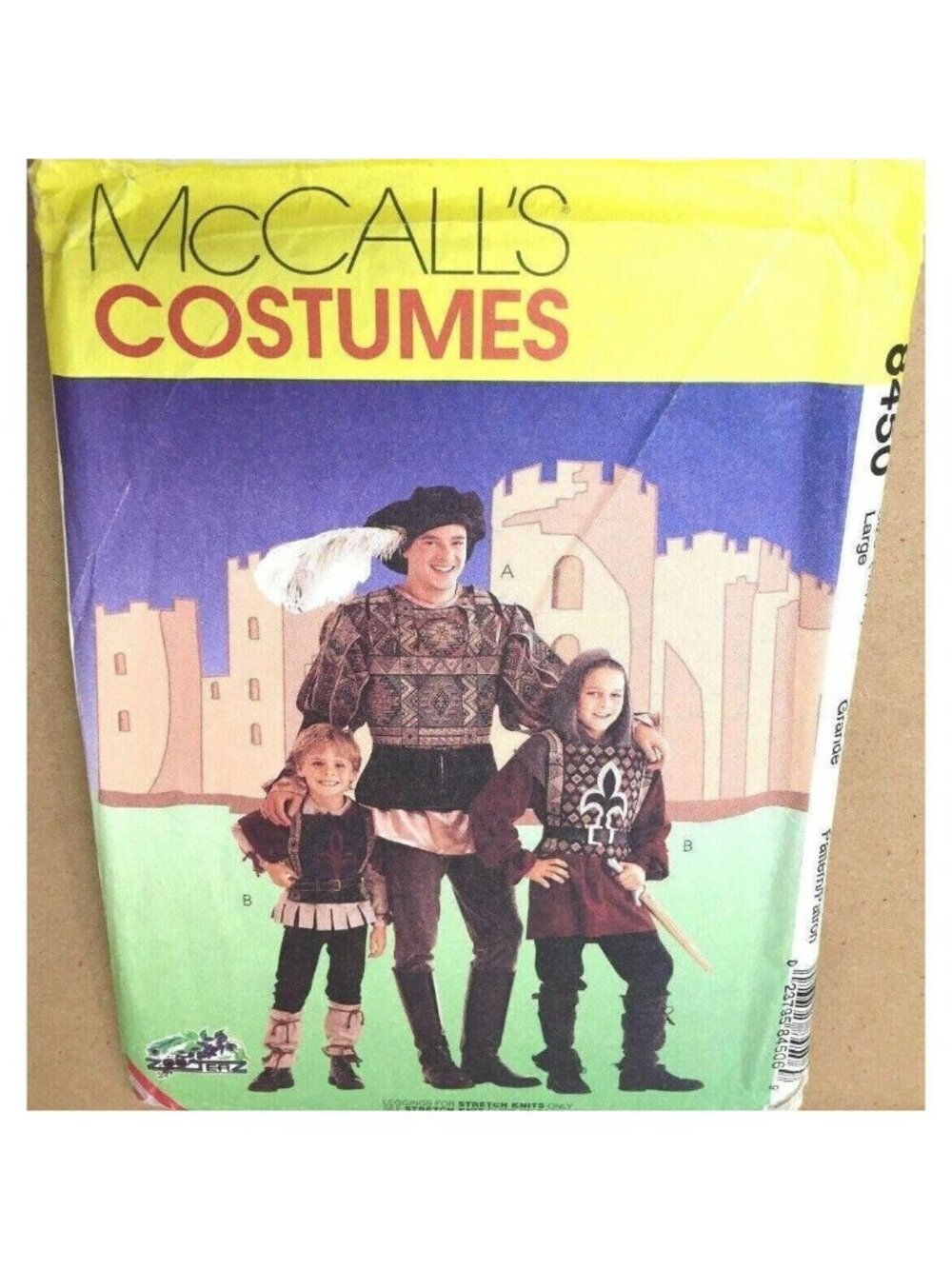 VTG Sewing Pattern McCalls 8450 Costumes Medievel Leggings Adult LG 42/44 U/C